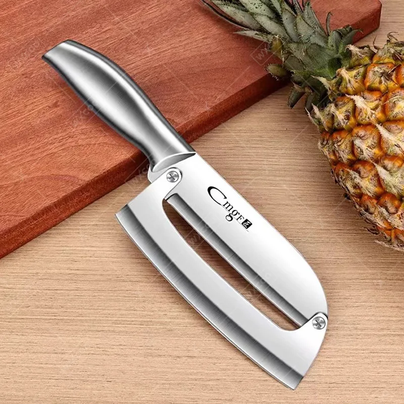 Stainless Steel Peeler Kitchen-Specific Peeler with Steel/Wooden Handle for Peeling Slicing Fruits Vegetables& Bottle Opener