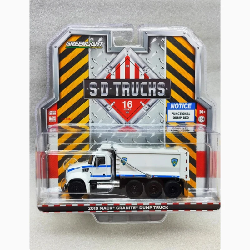 

Литой под давлением Greenlight, масштаб 1:64, 2019, гранитный самосвал Мака, сплав, имитация модели автомобиля, статическая коллекция, украшенный праздничный подарок