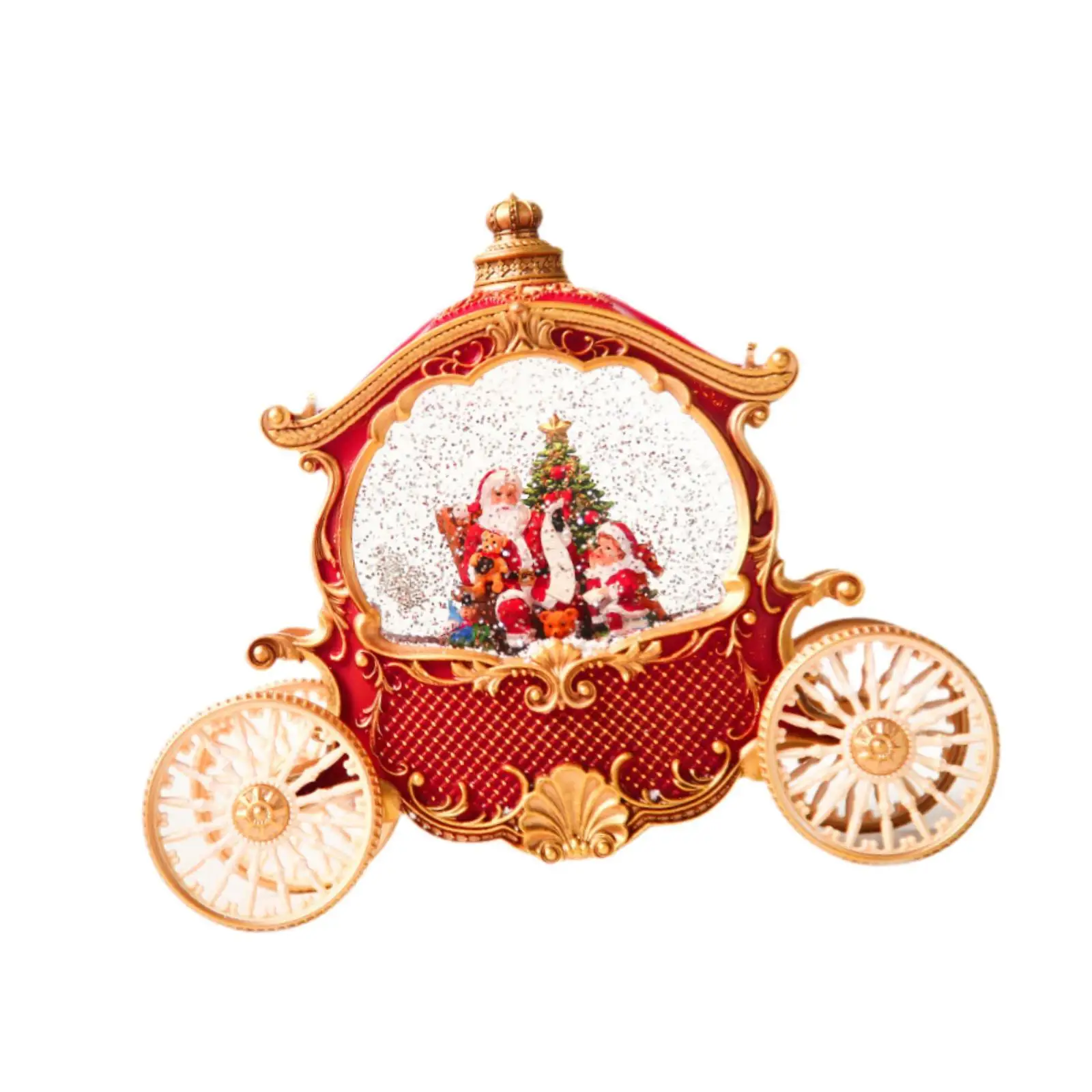 

Рождественский снежный шар, ремесло, подарок с музыкой и светом, украшение, украшение для кареты Санта, рождественский снежный шар для кареты