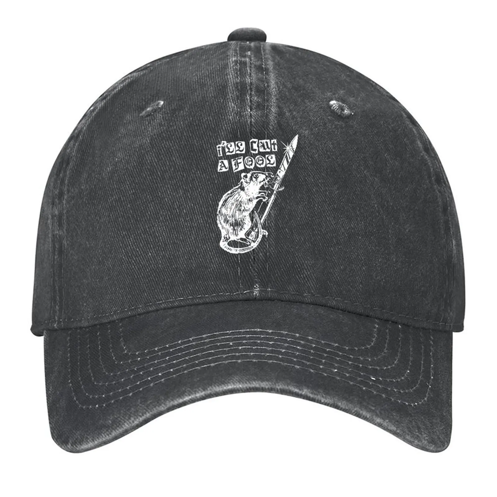 

I'll Cut a Fool Rat with Switchblade Baseball Cap Golf Cap Beach Bag Christmas Hat Sports Cap Baseball For Men Women's