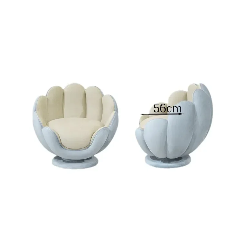 Lazy sofa Lazy petal chair rotating bedroom balcony living room cream wind single sofa reclining chair
