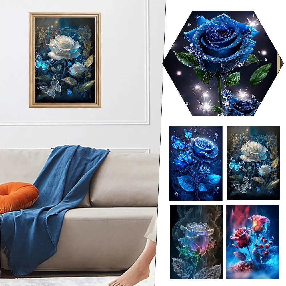

New Collection Rose 5D DIY Full Mosaic Flower Handcraft Home Decoration Creativity And M4T8