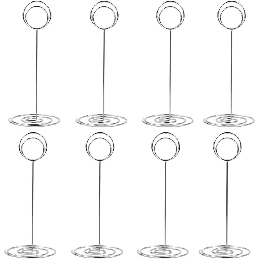 

20 упаковок, 8,75 дюйма, держатели для высоких номерів стола, держатель для карточек, настольный держатель для фотографий, проводной держатель для фотографий, зажимы для фотографий, заметок, заметок Ph