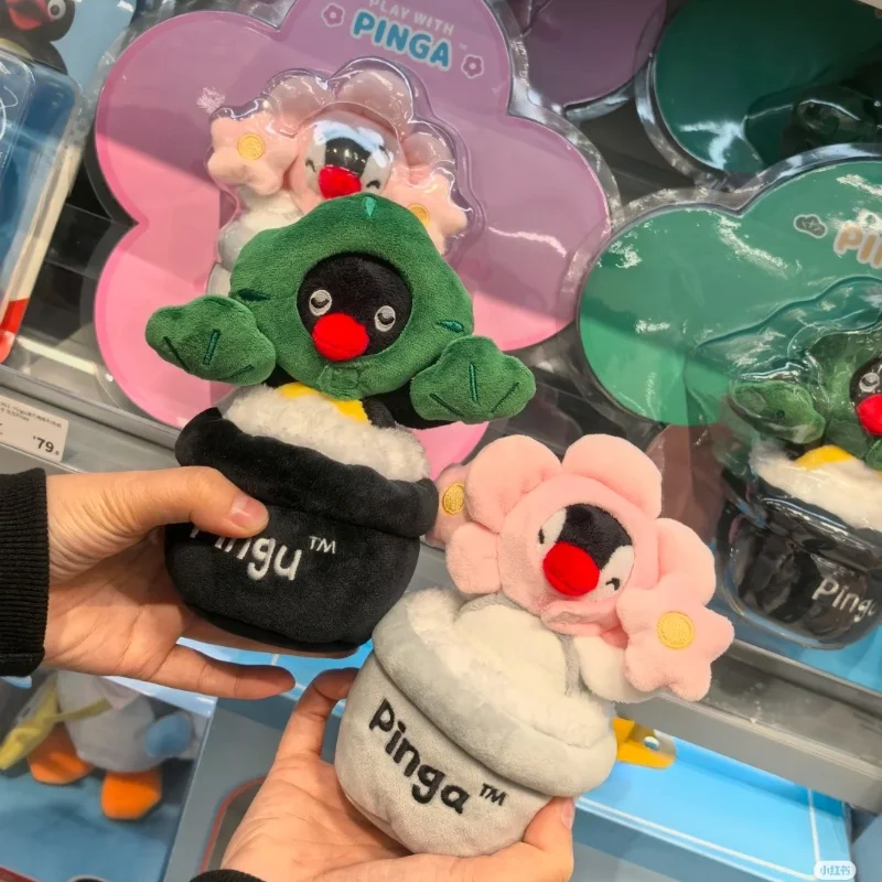 

Pingu Relax Blooming Series Pinga плюшевая игрушка милая исцеляющая мягкая елка цветок домашний декор стола Коллекционная фигурка милый детский подарок
