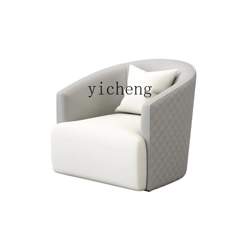 QJJ Light Luxury Single Designer Sofa  Simple Modern Negotiation Living Room Bedroom Leisure Chair