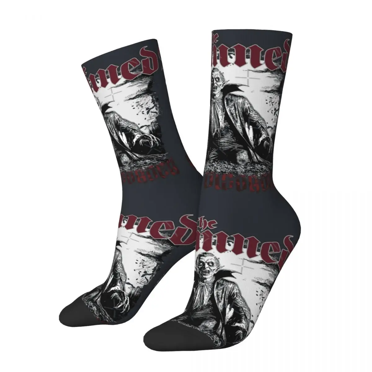 Hip Hop Retro The Damned Men's Socks Unisex The Damned Harajuku Seamless Printed Crew Sock Boy Gift official-website tops fugees