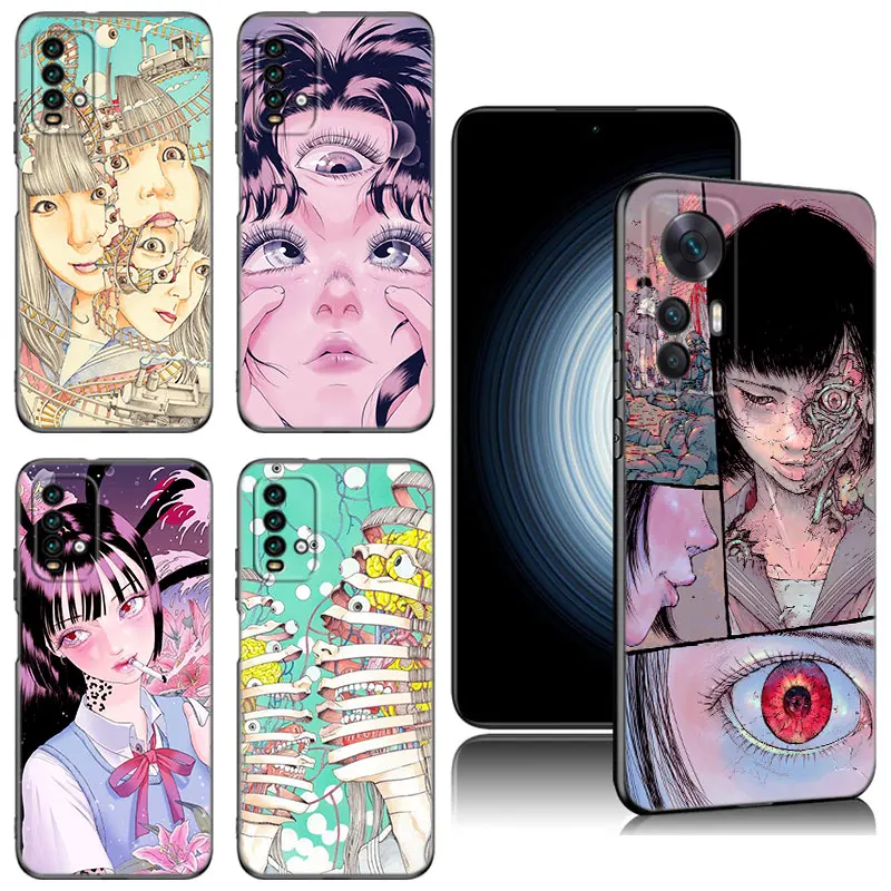 Shintaro Kago Horror Cartoons Case For Xiaomi Redmi K40 K50 Gaming Note 6 7 K20 K60 Pro 7A 8A 9A 9C 9i 9T 10A 10C 12C A1 A2 Plus