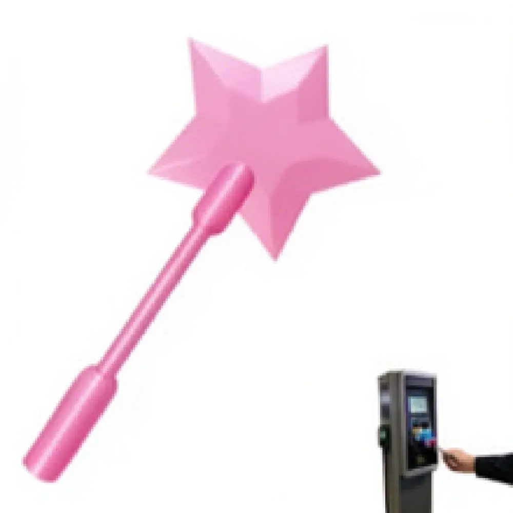 Novelty Star Wand Payment Card Holder 3D Printed Wallet Functional Accessory Cute Gift For Teachers Friends Couples