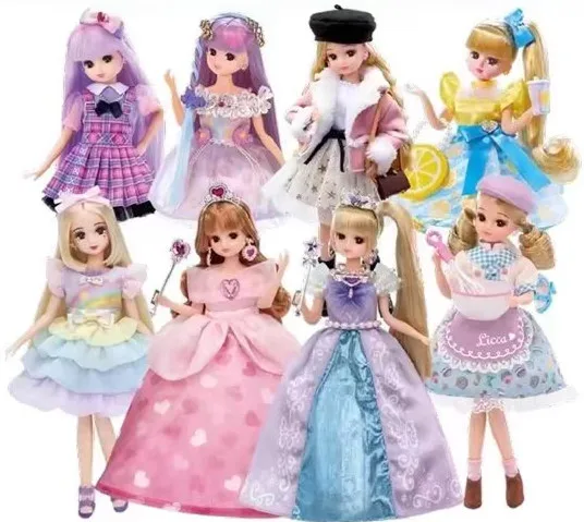 TAKARA TOMY Dome Licca Lica Doll Simulation Doll Princess Lijia Girls Toy Blyth Little Doll Gift Baby Doll Toy