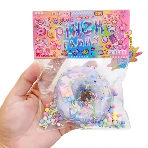 Taba Squishy Cake Doughnut Stress Relief Toy, Extra Large Sensory Fidget Toys for Kids Adults Anxiety Relaxation Squeeze Gift - Image 2