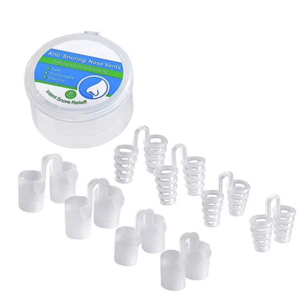 Portable Soft Silicone Anti Snoring Nasal Dilator, Nasal Obstruction Relief Easy Breathe Sleep Aid for Apnea Better Night Sleep