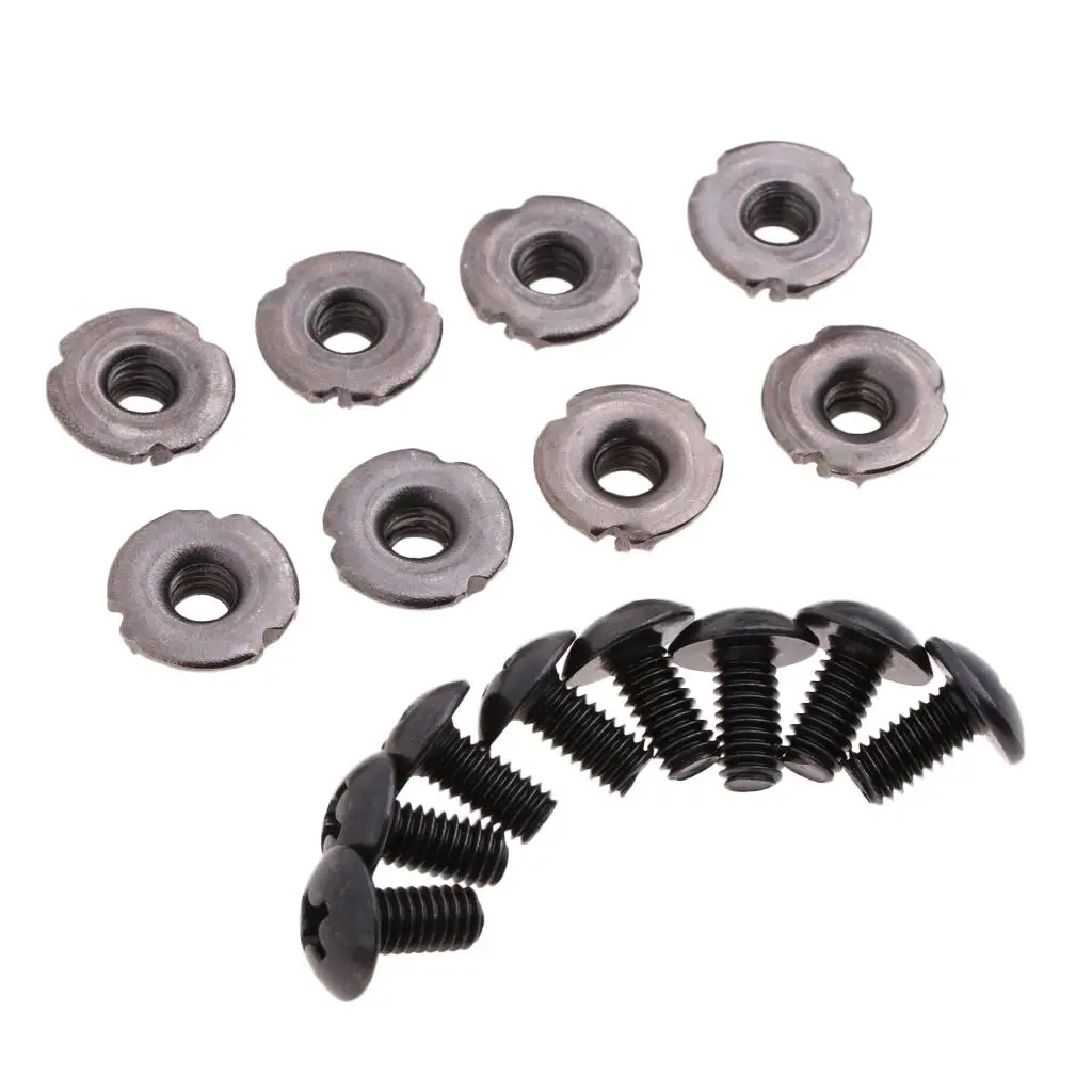 8 Pairs Roller Skates Buckle Replacement Inline Skates Screws Nut Bolts Tool