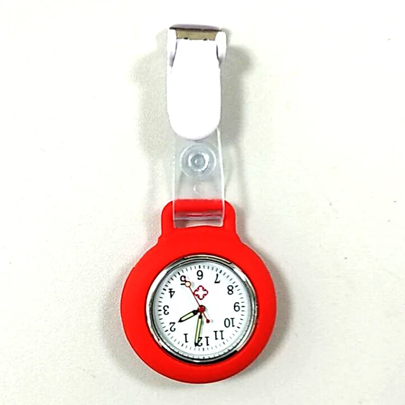 ساعة جيب كوارتز للممرضات ، ساعة كوارتز فوب ، سوار سيليكون #5