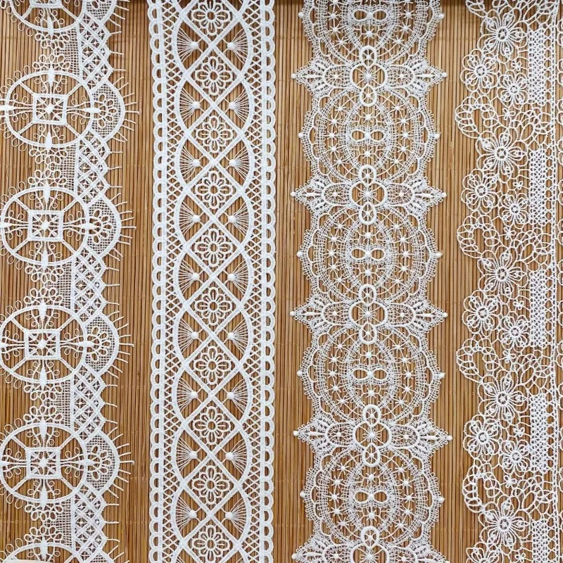 

10-метровые кружевные аксессуары для одежды, компьютерная вышивка