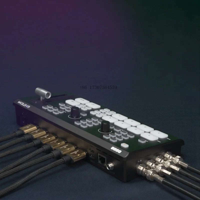 2025 Osee GoStream Duet cámara múltiple SDI HDMI transmisión en vivo Mezclador de vídeo con grabación SD compatible con NDI HX