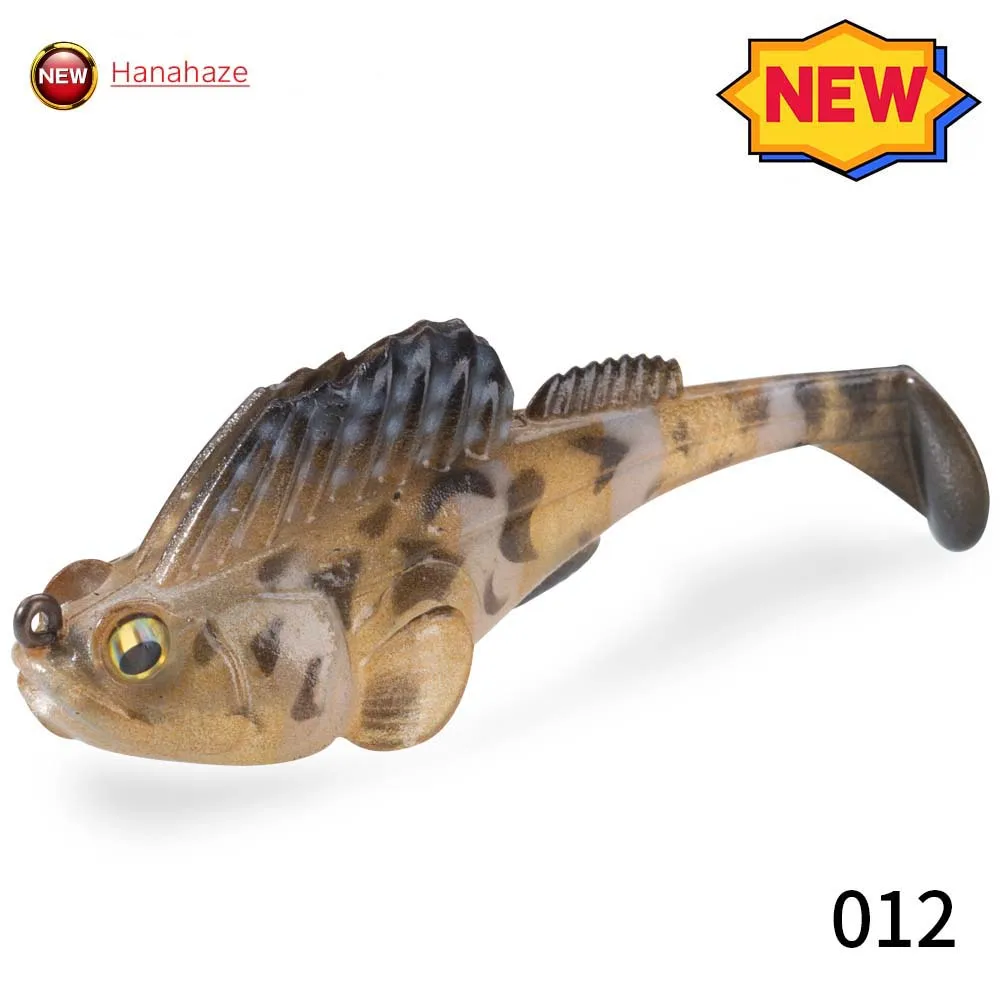 Hunthouse Jig beschichteter Angelköder 75 mm/14 g weicher Köder All Water Swimbaits für Forelle Hecht Bass Shad Barsch Tackle lw226