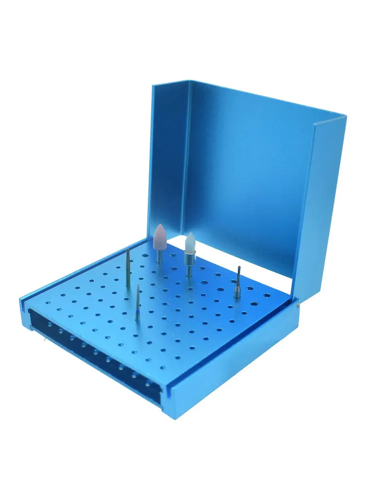 

Dental 86 holes Cleaning Stand Autoclave Sterilizer Holder Box For High/Low Speed Dental Burs Drills