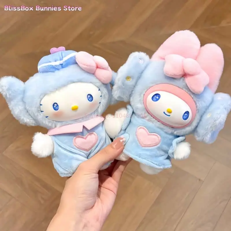 

Genuine Sanrio Blue Flutter Series Vinyl Blind Box Kuromi Hello Kitty My Melody Figure Dolls Pendant Surprise Toys Girls Gift