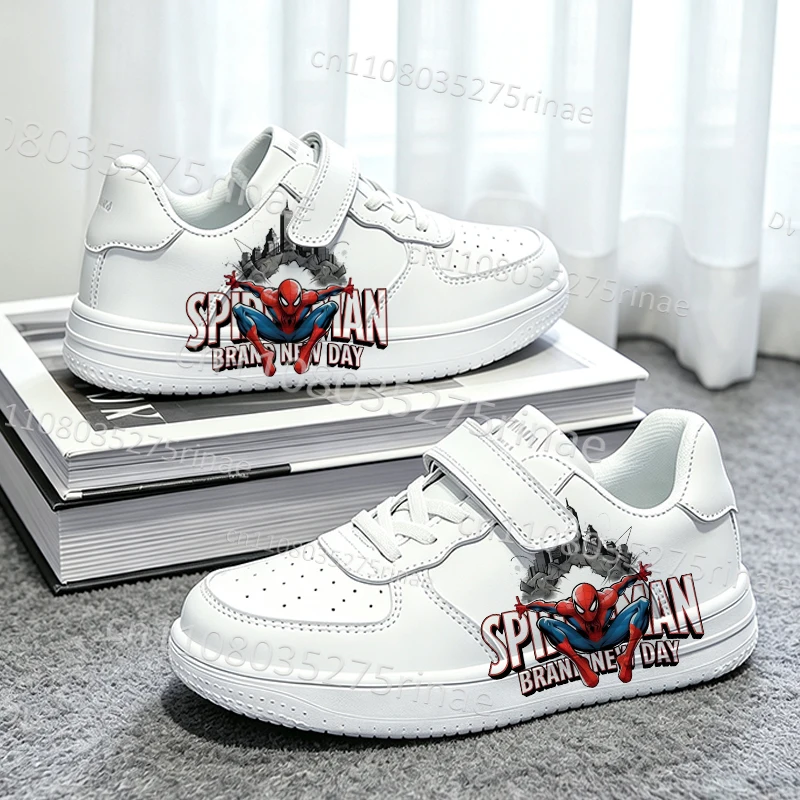

2026 Spider-Man 4 New Model Boys Girls Youth Kids Shoes White Hot Selling Breathable Soft Sole Lightweight Sneakers Gift for Him