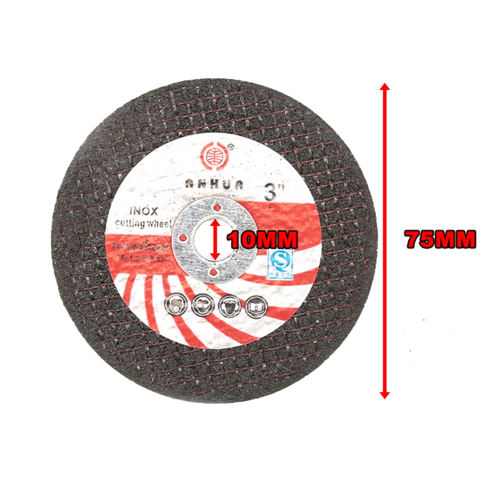 5 pçs 75mm mini disco de corte resina abrasiva rebolo madeira metal lâmina serra para moedor ângulo ferramenta rotativa