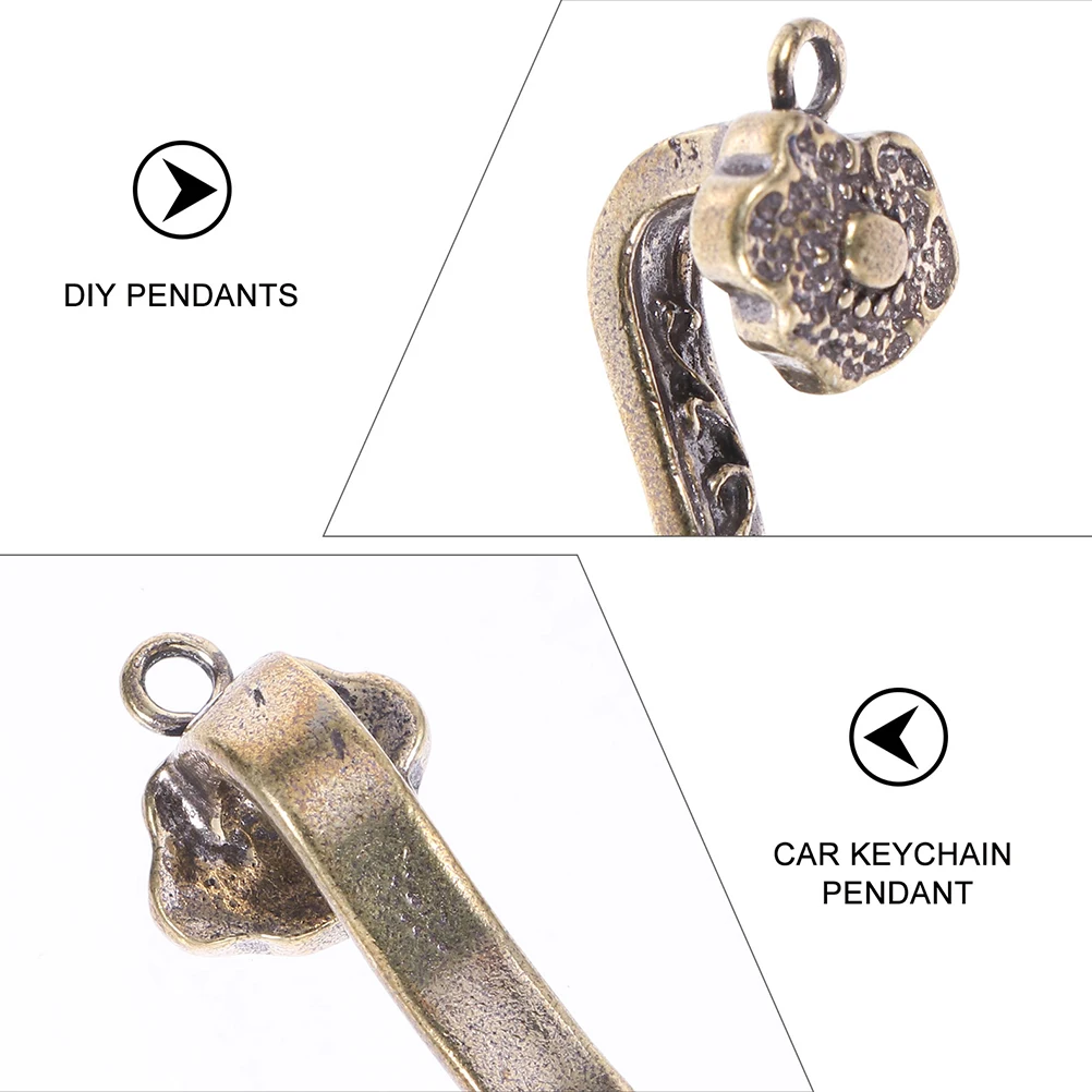 

5Pcs Chinese Ruyi Pendant DIY Keychain Charm for Necklace Bracelet Making Key Holder Jewelry Keychain Charm Pendant