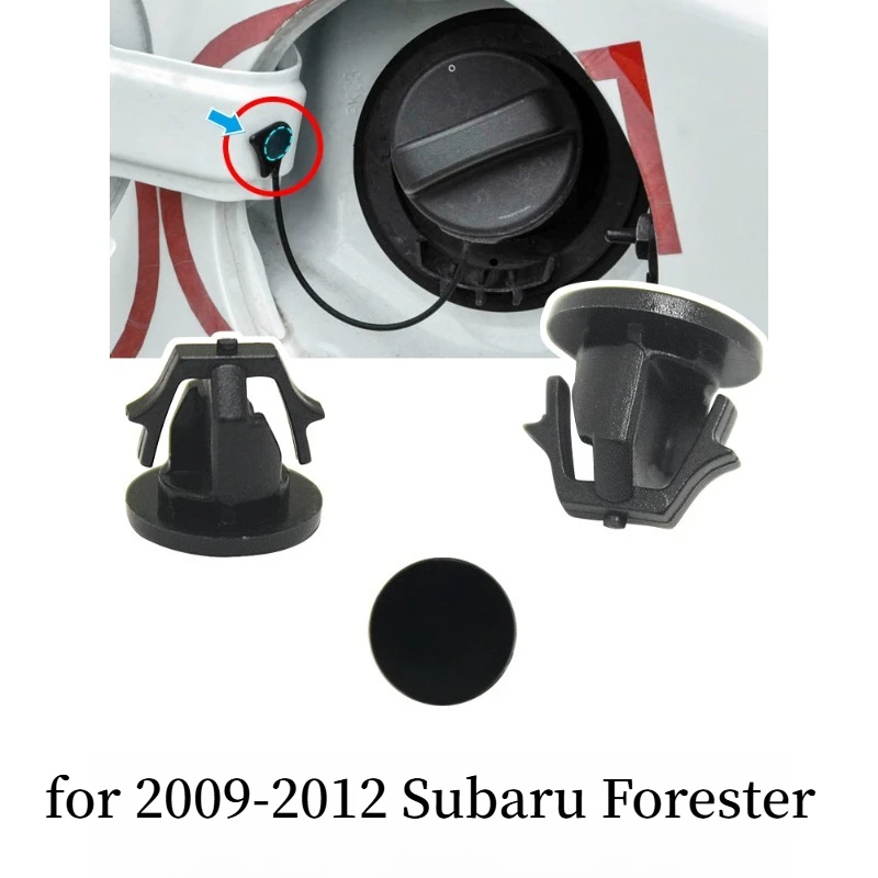 Fuel Tank Filler Neck Inner Cover with Clip for 2009-2012 Subaru Forester - Plastic Lid Fastener