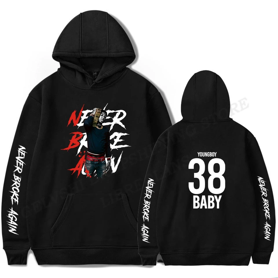 

Youngboy Hoodie Men Fashion Coat Never Broke Again Hoodie Kids y2k Boys Rock Band Hoodies Women Sweats Coat Hip Hop