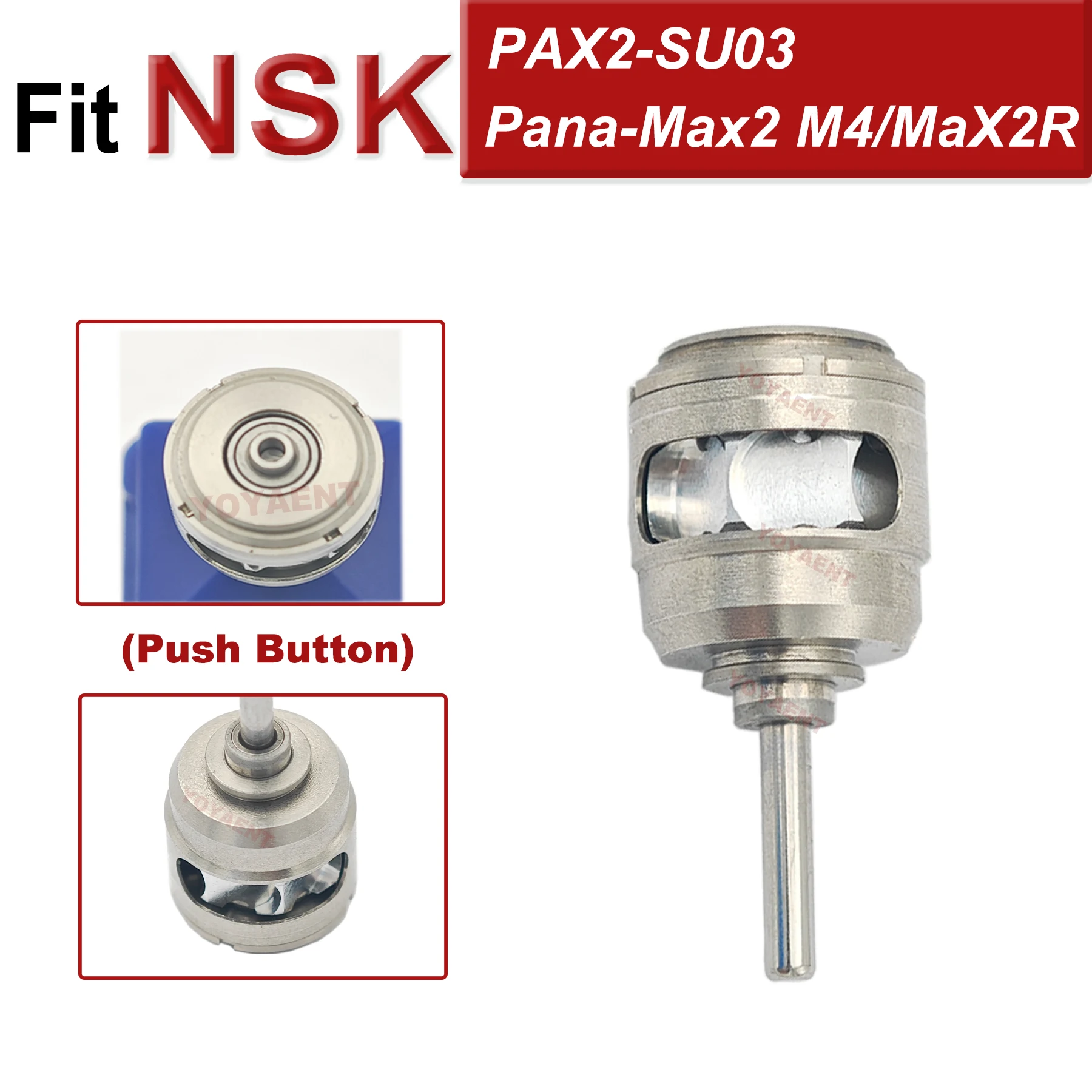 

Fit NSK PANA-MAX2 M4 High speed Handpiece Dental Turbine Cartridge Air Push Button Rotor Dentistry Handpiece Accessories