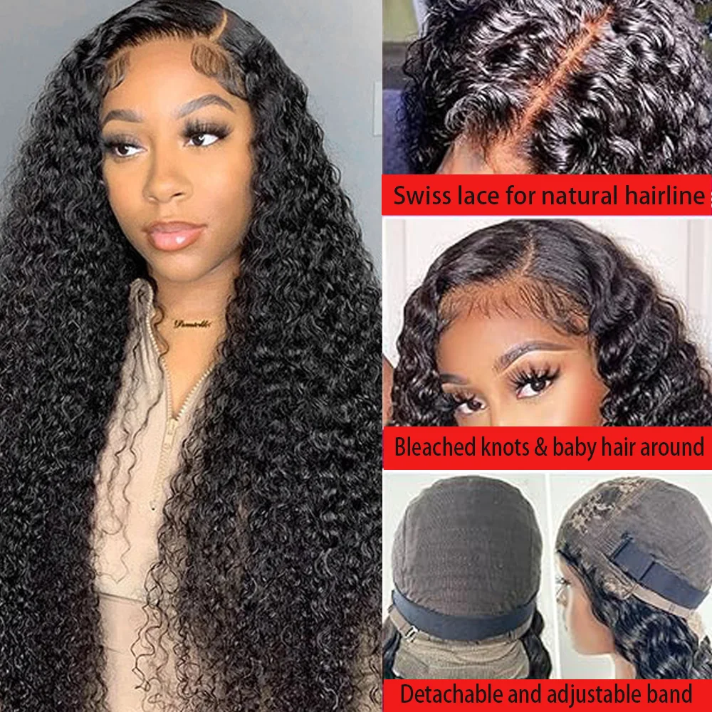 4x4 موجة عميقة HD الدانتيل الجبهة الباروكات 100% البرازيلي الشعر البشري غلويليس 200% الكثافة قبل قطعها شعر الطفل ابيض الباروكات للنساء