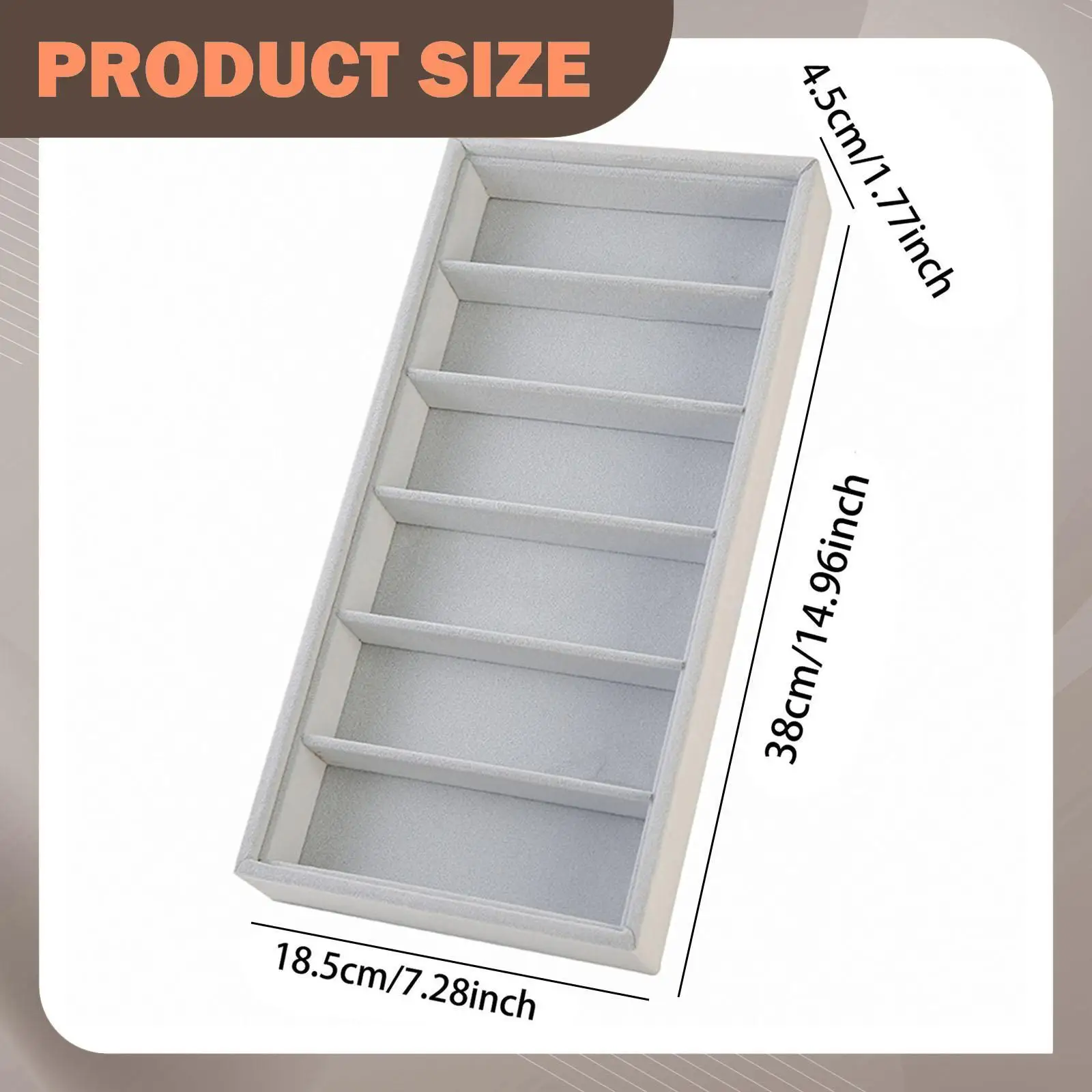 Glasses Display Tray Sunglass Show Tray Multipurpose Jewelry Organizer Eyewear Storage Case 6 Slots for Store Home Living Room