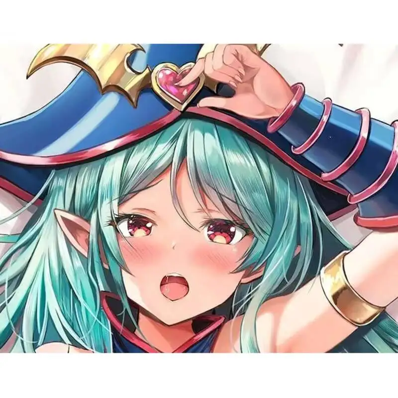 

Chocoladowy Magician Girl Sexy Pillow Case Caroon Dakimakura Anime Hugging Poszewka na Poduszkę Linen Gifts RM