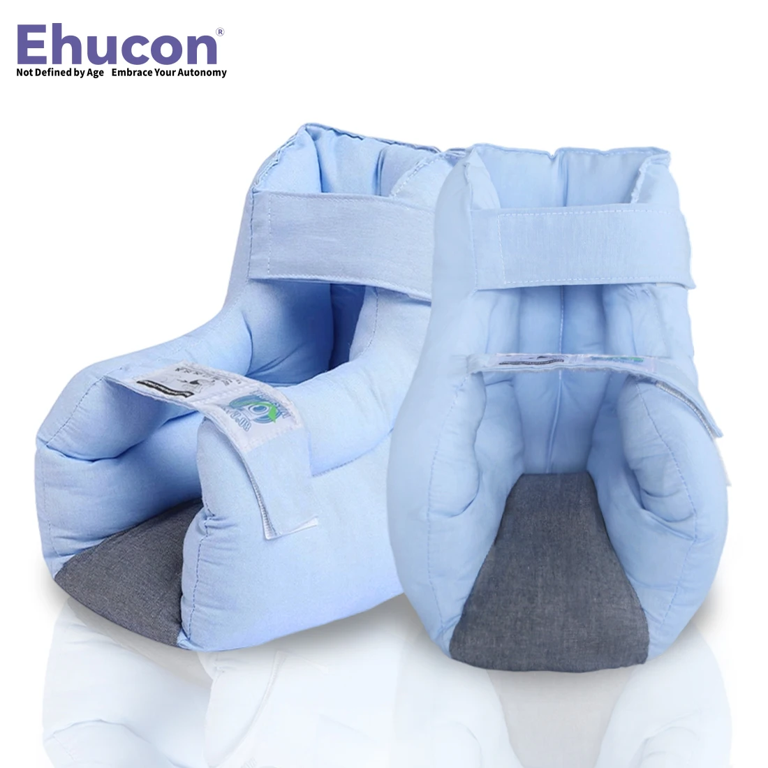 Ehucon Heel Protector Pillow, Pressure Relief Cushion for Bedsores, Foot and Ankle Pain Care for Injured and Elderly 2pcs