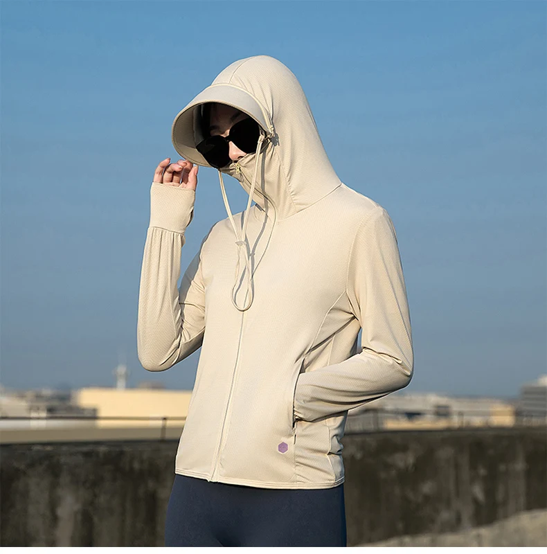  Sommer Dünne Paar Sport Freizeit Sonnenschutz Kleidung Komfortable Hohe Qualität Eis Seide Atmungsaktive Outdoor UV Schutz Mantel – Detail 25