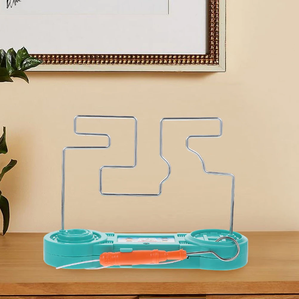 

2Sets Electrical Metal Maze Concentration Game Kids Early Education Brain Exercise Electric Skill Interaction