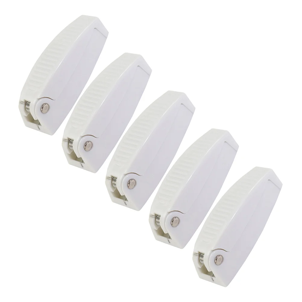 5 PCS Baggage Door Clips Catches Compartment Latch Holders for RV Travel Trailer Motor Home Cargo Trailer (White)