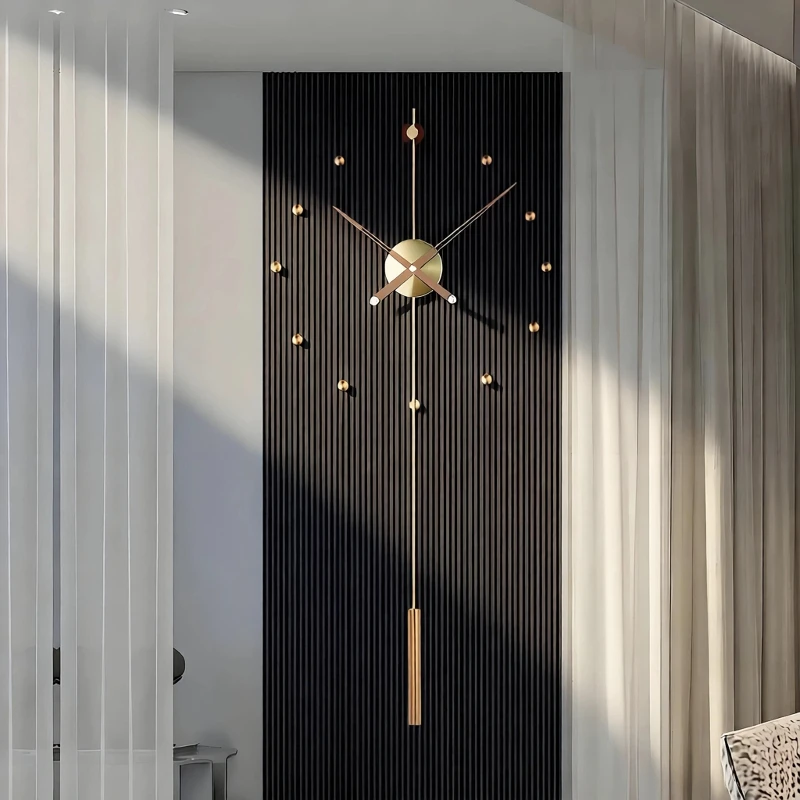 Elegant Fashion Wall Clock Gold Premium Designer Living Room Digital Wall Clock Luxury Modern Relojes De Pared Home Decor Items
