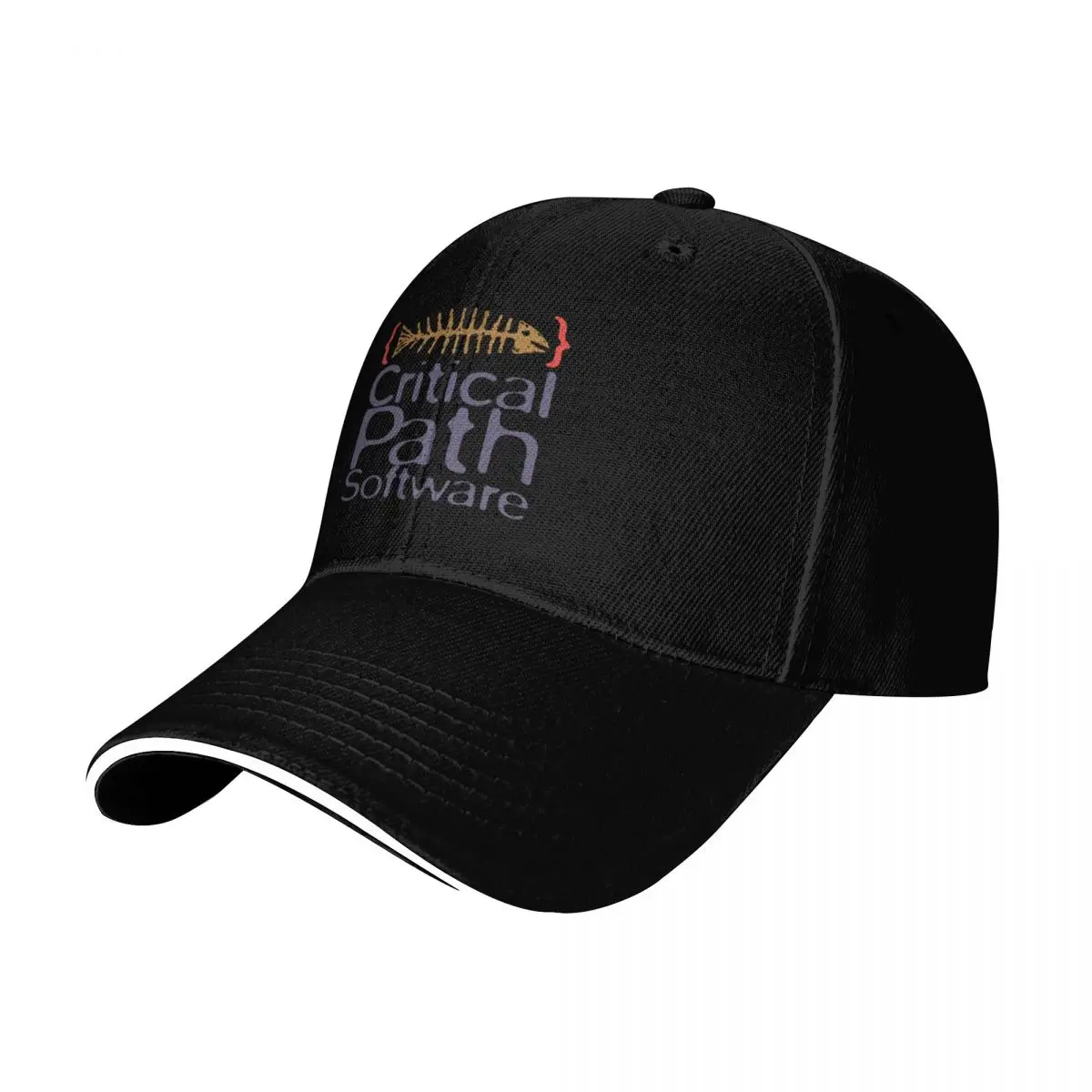 Critical Path Software Baseball Cap Contrast Two Tone Brim Snapback Flat Bill Strapback Dad Hat