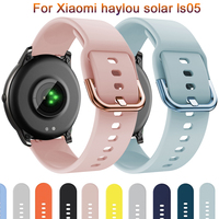 22mm watch band for xiaomi haylou solar ls05 strap Soft silicone Smart wristband Bracelet watchband haylou solar ls05 correa