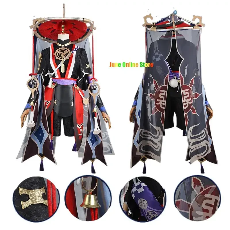 Scaramouche Cosplay Genshin Impact Costume parrucca cappello Set completo Anime Halloween Genshin Cosplay Wanderer Costume uniforme per gli uomini