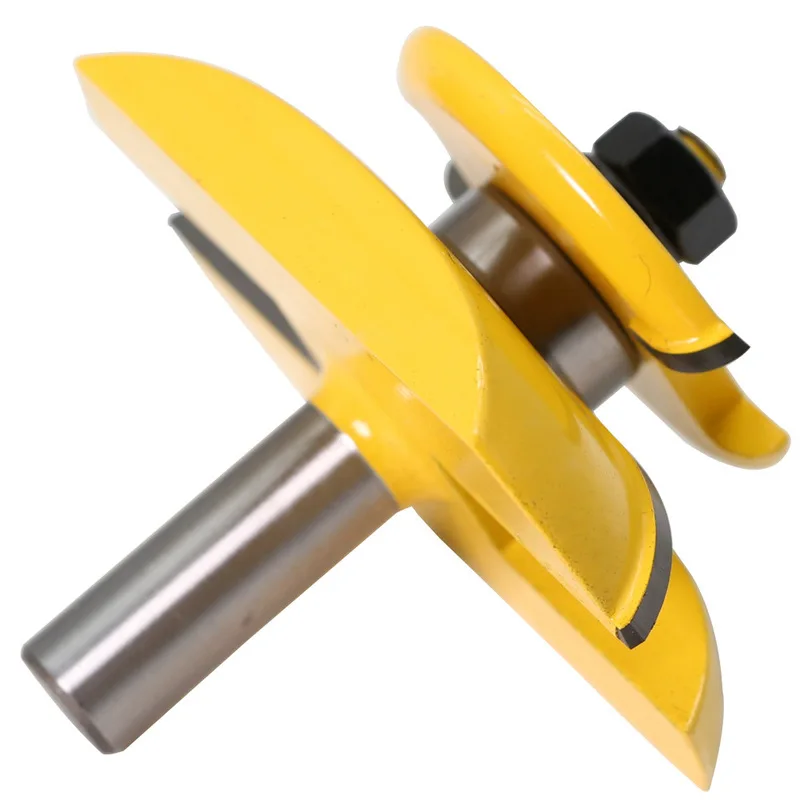 12mm 1/2'' Shank Double‑Sided R Chamfer Router Bit, Cabinet Door Core Panel Profile Milling Cutter