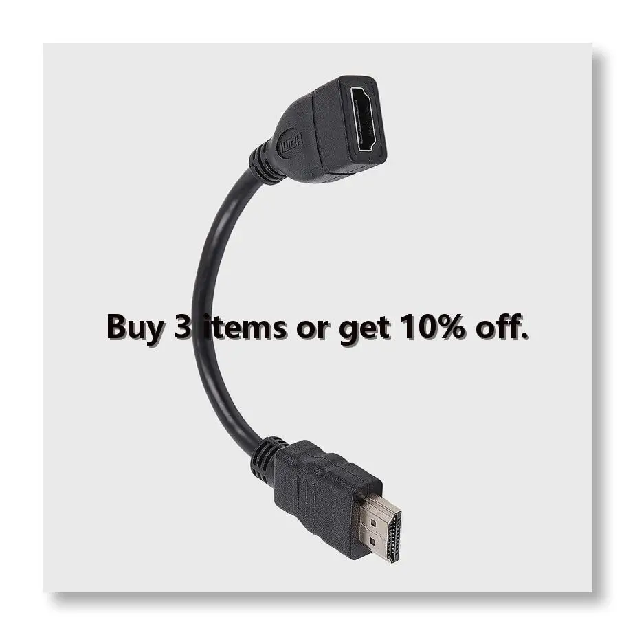 ●Hdmi-compatible Male To Female Extender Cable Short And Convenient For Google Chrome Cast, Fire Tv Stick, Roku Stick Connec