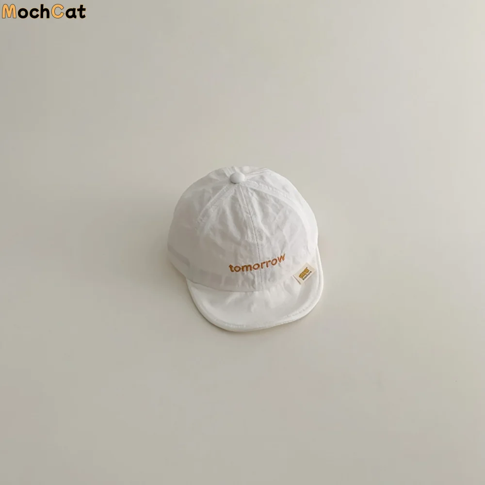 

Ins Summer Letter Baseball Cap Soft Quick-drying Baby Peaked Hat Breathable Thin Children Visors Cap Kids