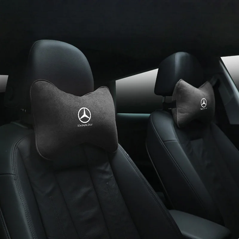 Car Safety Headrest Neck Supporting Pillow For Mercedes Benz W205 W204 W203 W212 GLC CLA GLA AMG C180 C200 C300 C63 Coupe C43