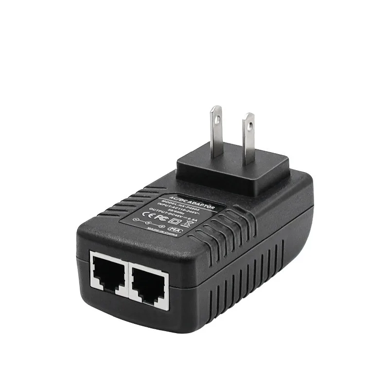 

For Injector Ethernet IP Camera POE Switch NVR Router CCTV Security Surveillance POE Power Supply Adapter 48V 0.5A EU/US Plug