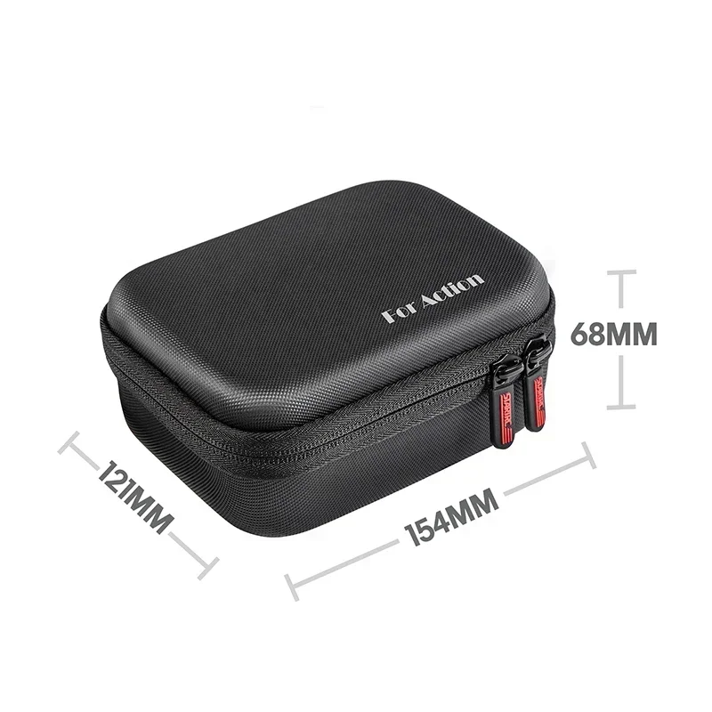 Carrying Case for DJI Action 4 Storage Case PU Leather Hard Case for DJI Osmo Action 3 Camera Accessories Handbag