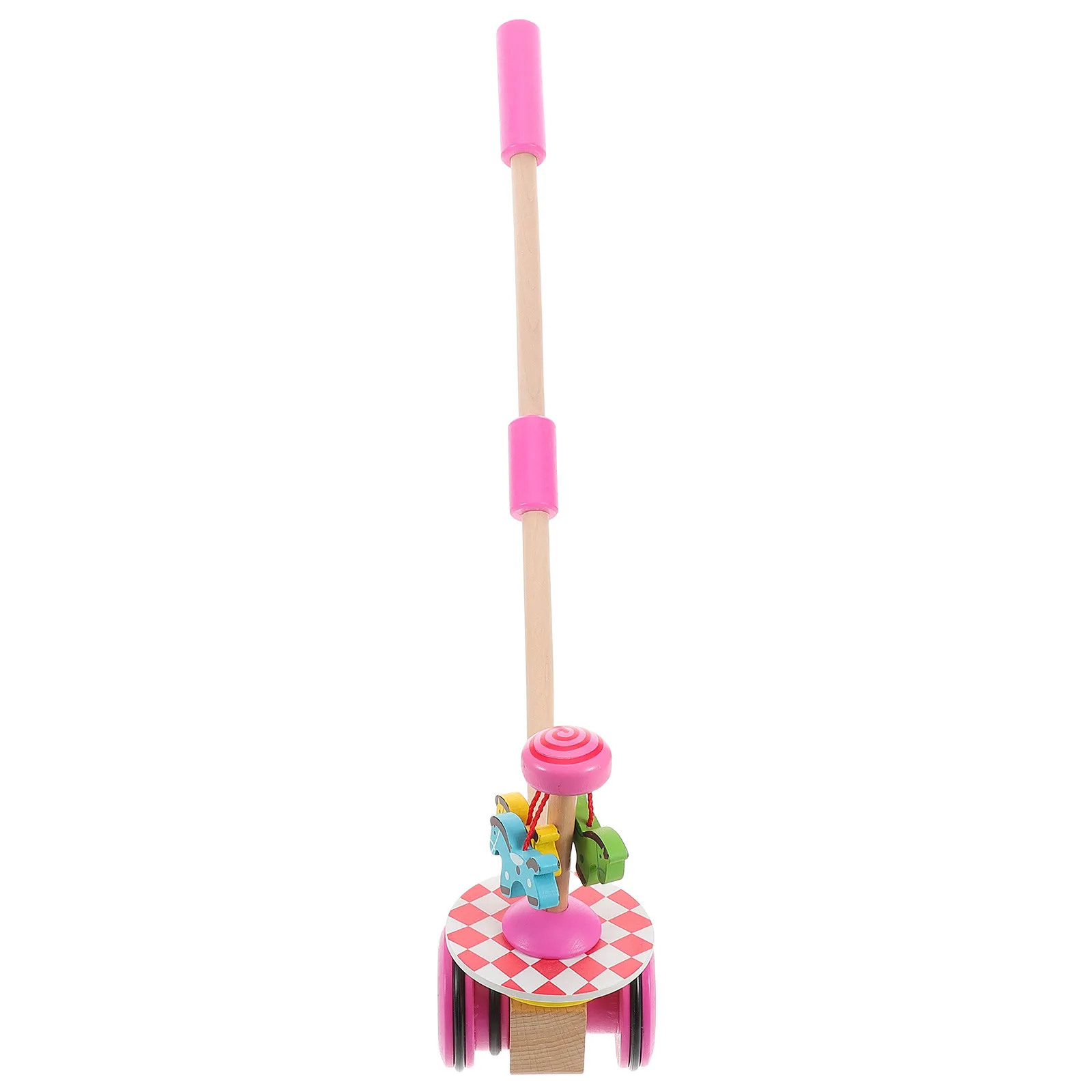 カラフルな木製ヘリコプタープッシュ式歩行器-幼児向け早期教育アクティビティ-歩行練習-運動能力開発