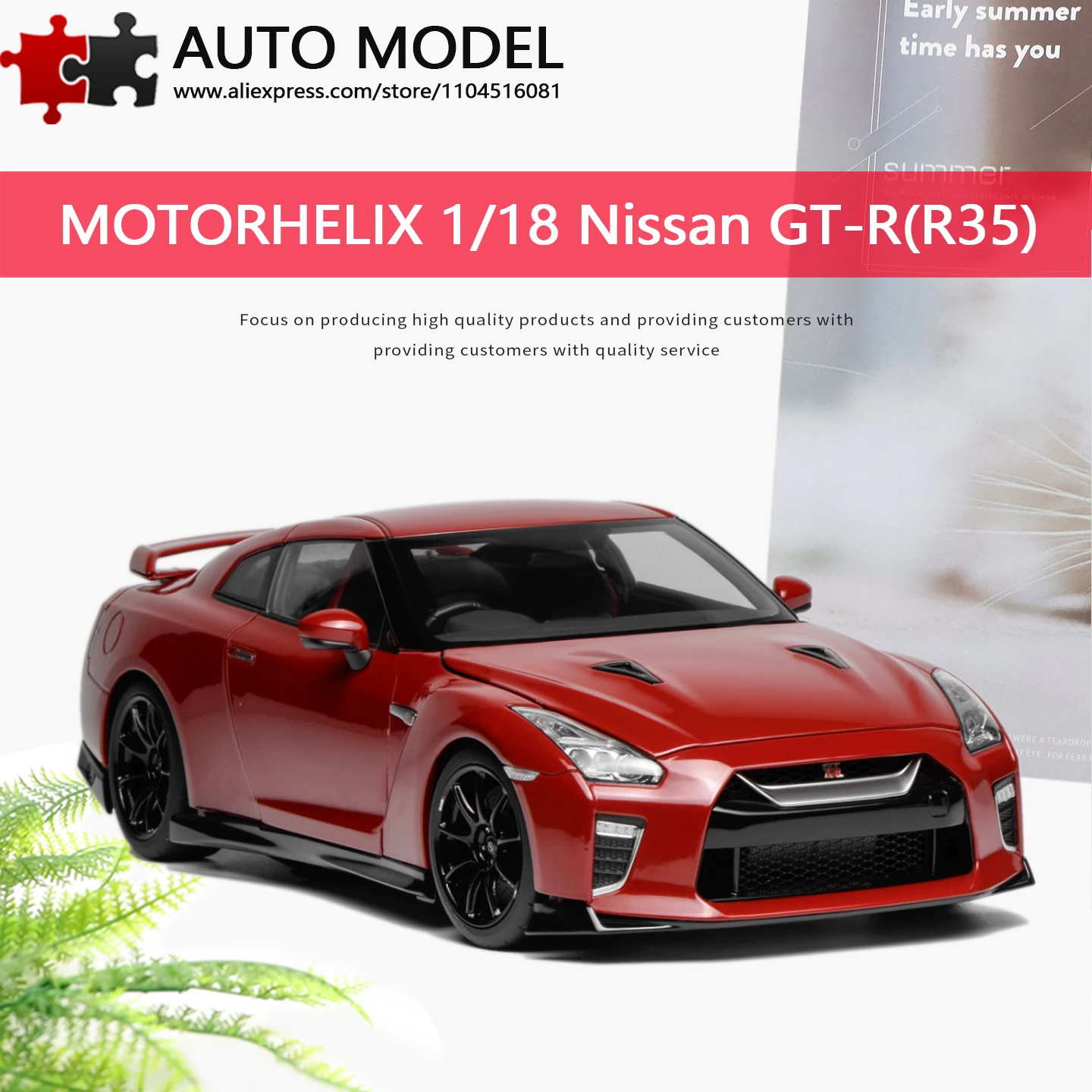 2020 Nissan GT-R R35 Nismo Track Edition Simulation Alloy Car Model with Openable Doors Limited Motorhelix Mh 1:18 Diecast Scale Model Adult Collectible Boys Toy Gift