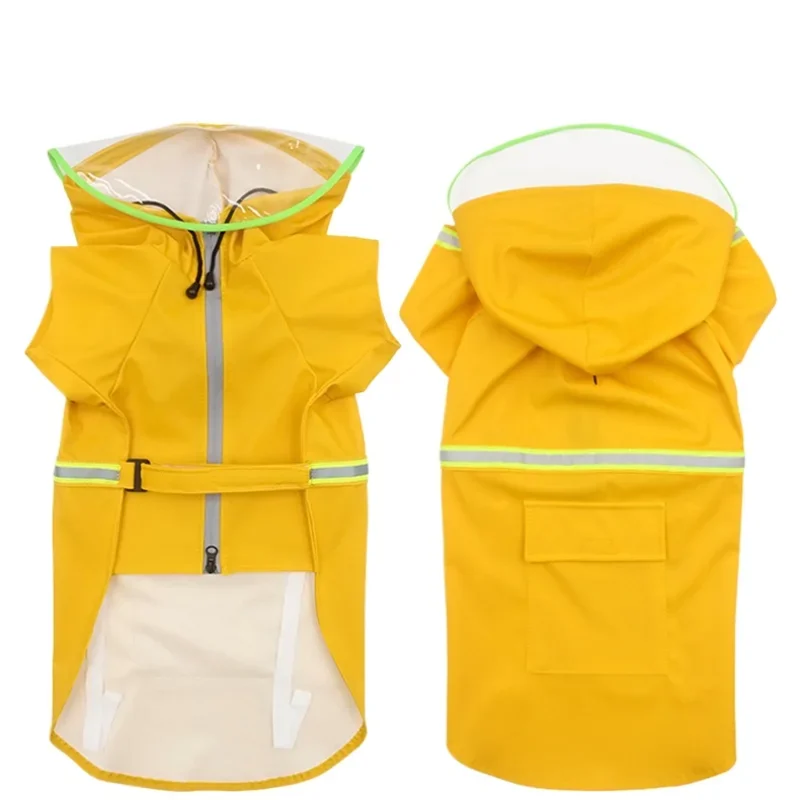

*Dog Raincoat Large Dog Waterproof Poncho Shiba Inu Golden Retriever Labrador Medium Dog Pet Rainy Day Clothes
