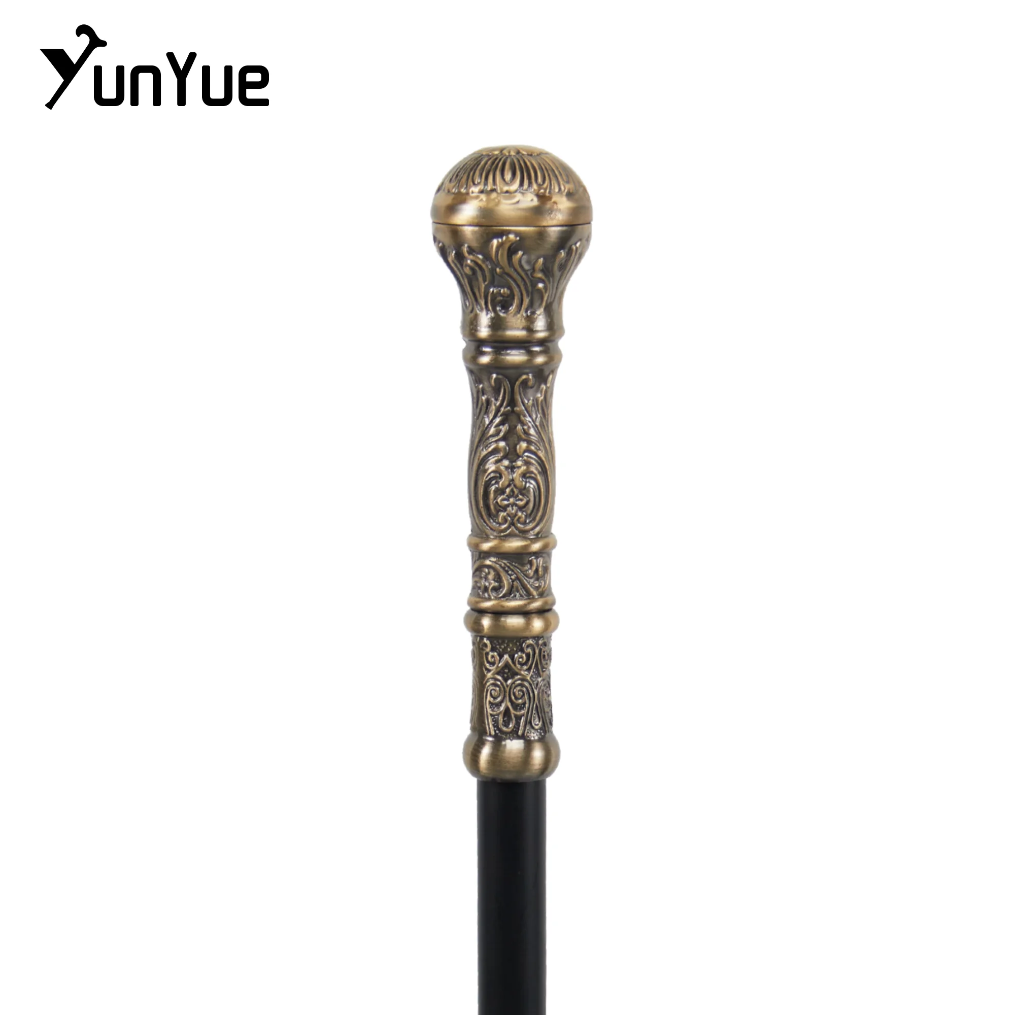 البرونزية مقبض دائري موضة عصا للمشي السادة خمر اليدوية عصا للمشي سيدة الفن جمع تأثيري فيلم الدعامة قصب #4