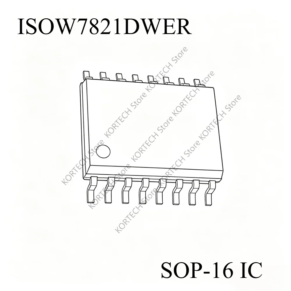 Original ISOW7821DWER ISOW7821 Digital isolator SOP-16 IC Chip